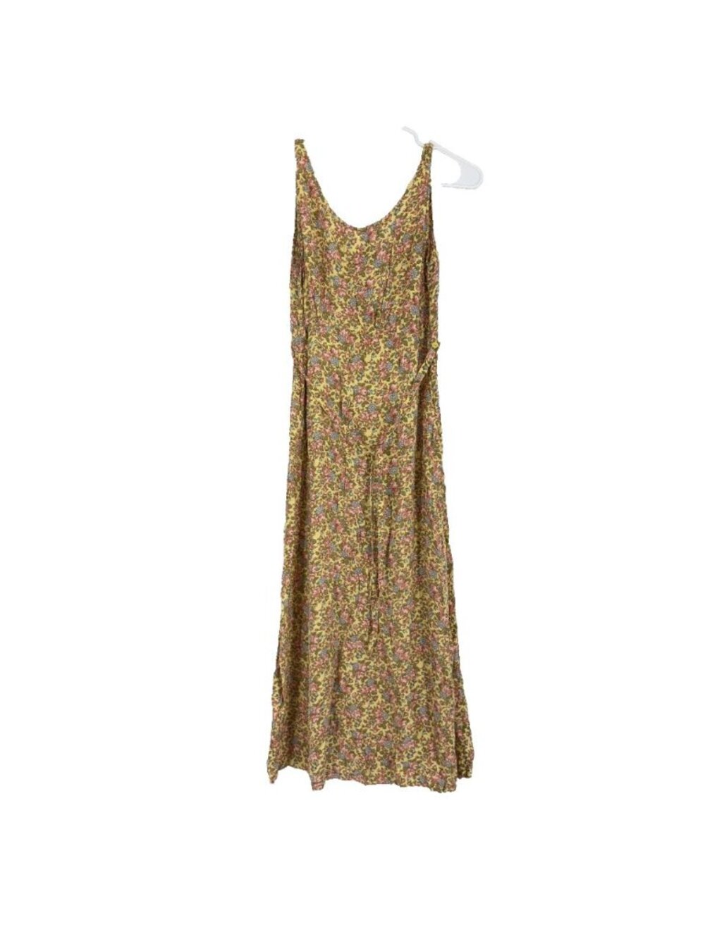 Pudding Shop Women S Floral Midi Dress Prairie Cottagecore Peasant Butter Yellow